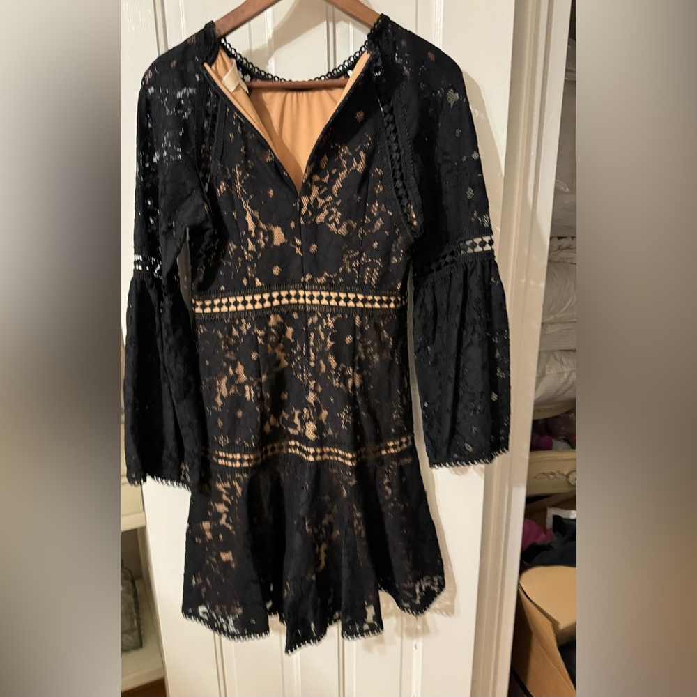 Micheal kors black lace dress